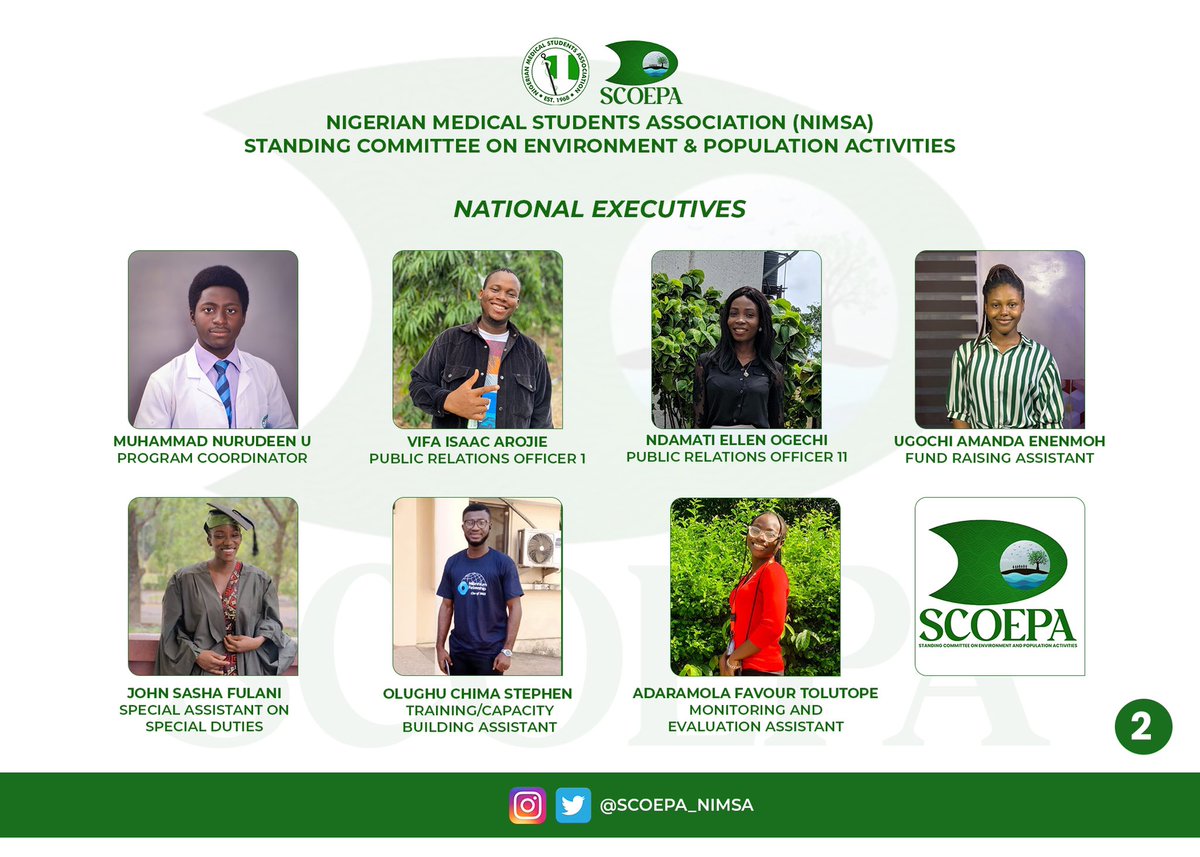 SCOEPA_NiMSA's tweet photo. https://t.co/4mKCOBdWKt

Congratulations to all newly appointed SCOEPA Executives, Regional Assistants, Sub Committee Heads and Local Officers.

Looking forward to an amazing year!

Signed
 VIFA AROJIE
 PRO 1

For
ORISAKWE BARBARA C.
SCOEPA NATIONAL DIRECTOR https://t.co/h21AquonRy
