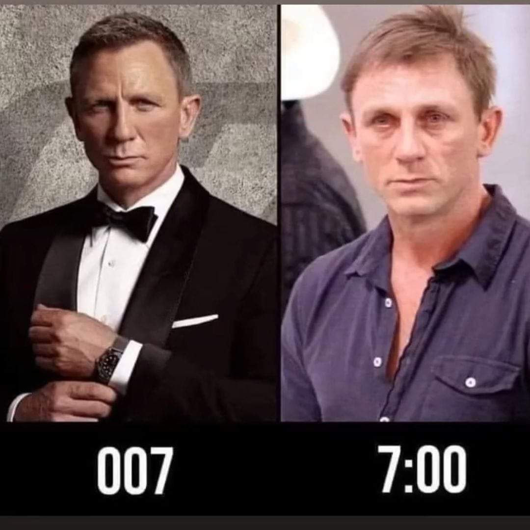 I'm like that on the right. And so it is every morning.