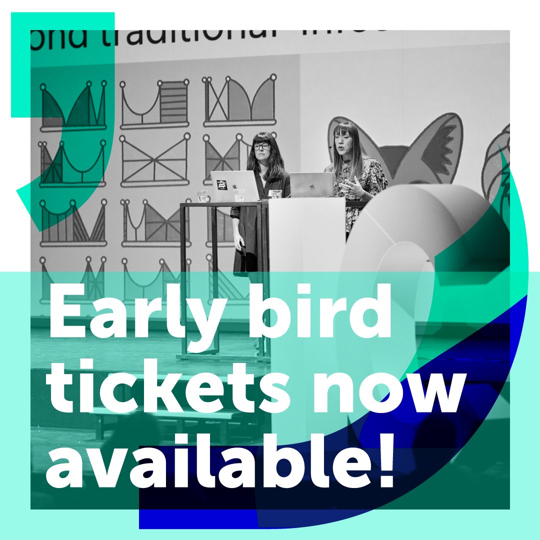 🐦Early bird tickets!💸

Koop nu je kaartje voor de 15e editie van het Information Design Conference en betaal geen 2̶0̶9̶ ̶e̶u̶r̶o̶ maar 165 euro! De jubileumeditie vindt plaats op vrijdag 13 oktober in het Gooiland Theater in Hilversum. Tickets 👉🏻 chipta.com/en/tickets/eve…