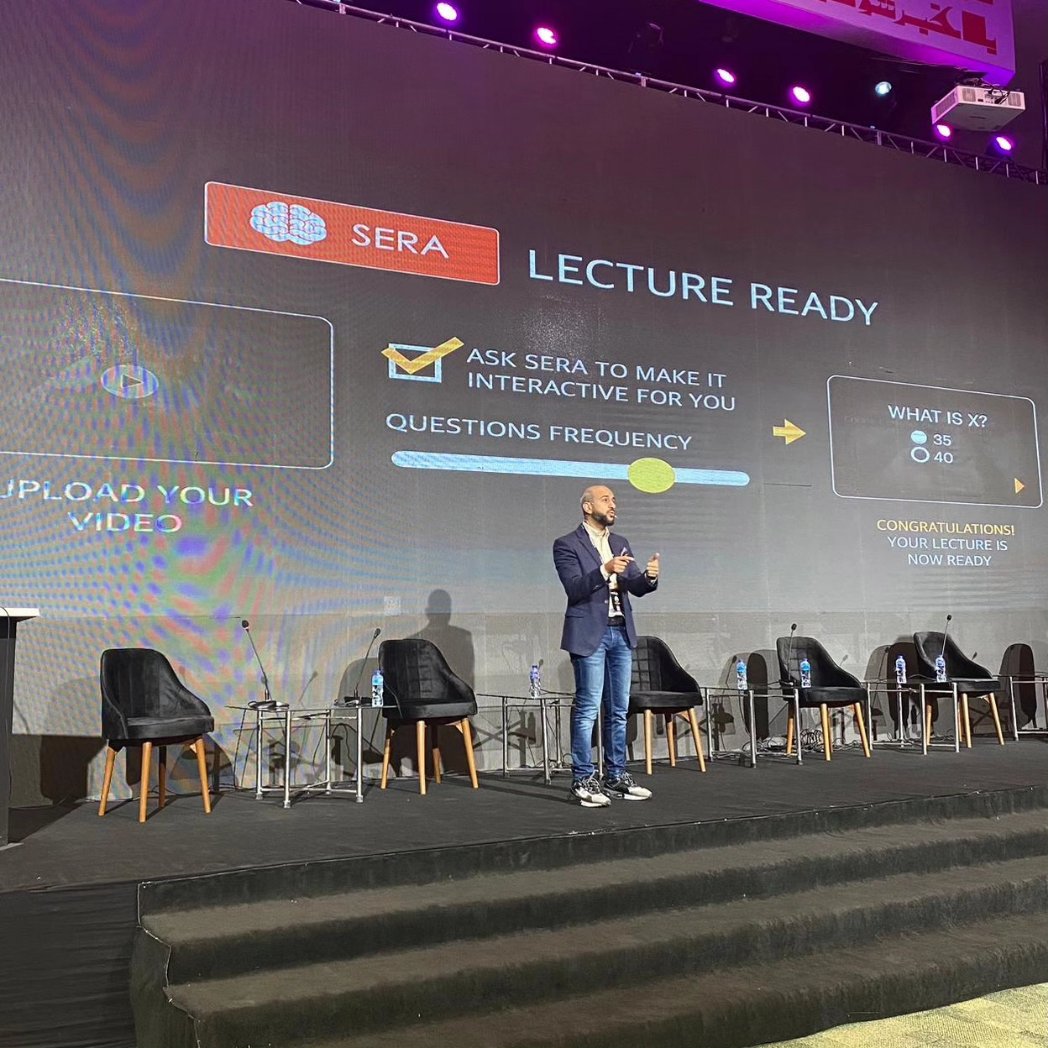 InnoXeraSummit's tweet image. The CTO Classera Mohammad Alashmawi talking about the Teacher and Student Assistant Features by Classera and soon to be launched Virtual Tutor by @Classera, a learning opportunity that enables students to learn any time of the day. 

#innoxera2023 #innoxerapk #edtechpakistan