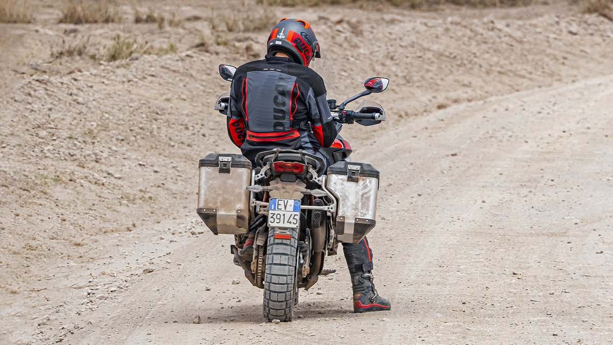 DucatiMotor's tweet photo. Feel the freedom of the open road as you ride through the vast landscapes on your #MultistradaV4Rally. And witness the majesty of wildlife in its natural habitat.

#Ducati #Multistrada #20YearsofMultistrada https://t.co/D6PbjiyhEz