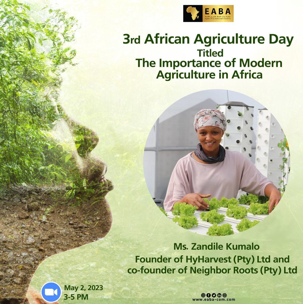 Zandile Kumalo speaks agriculture.

Join me in celebrating the 3rd African Agriculture Day, as I share insights on the importance of modern agriculture in Africa. 

#AfricanAgricultureDay #ModernAgriculture #SustainableDevelopmet #FoodSecurity #PovertyReduction #GreenUrbanFarms