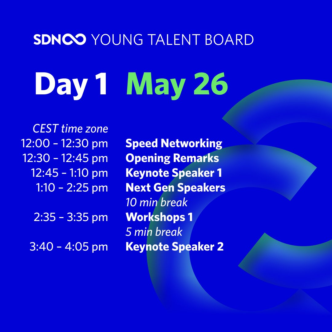 sdn_ytb's tweet photo. Weβre proud to announce our epic full schedule for SDN Next Gen Conference! π₯³
Block out your calendars for May 26 & 27, weβll see you online at #SDNNextGenCon https://t.co/7nqTFCWHNI