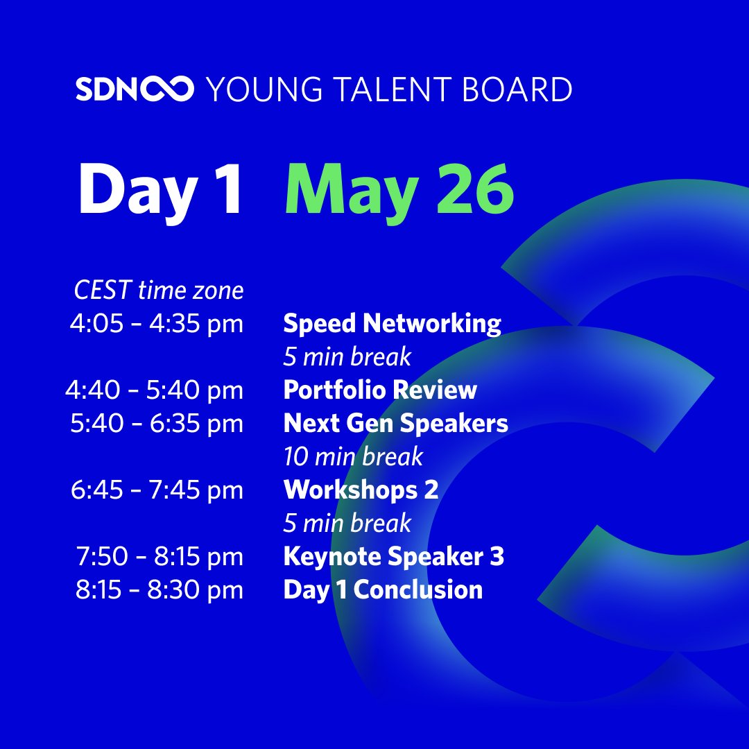 sdn_ytb's tweet photo. Weβre proud to announce our epic full schedule for SDN Next Gen Conference! π₯³
Block out your calendars for May 26 & 27, weβll see you online at #SDNNextGenCon https://t.co/7nqTFCWHNI
