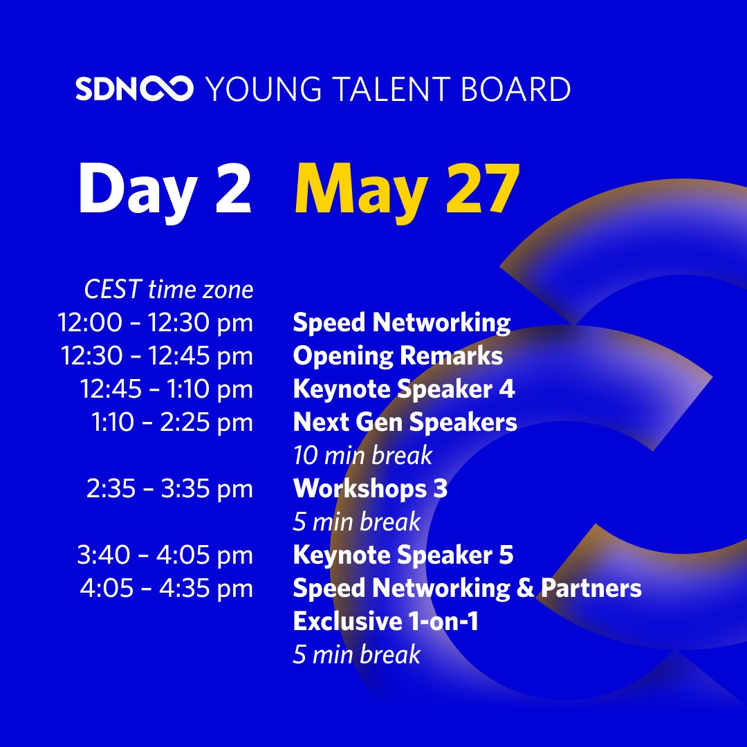 sdn_ytb's tweet photo. Weβre proud to announce our epic full schedule for SDN Next Gen Conference! π₯³
Block out your calendars for May 26 & 27, weβll see you online at #SDNNextGenCon https://t.co/7nqTFCWHNI