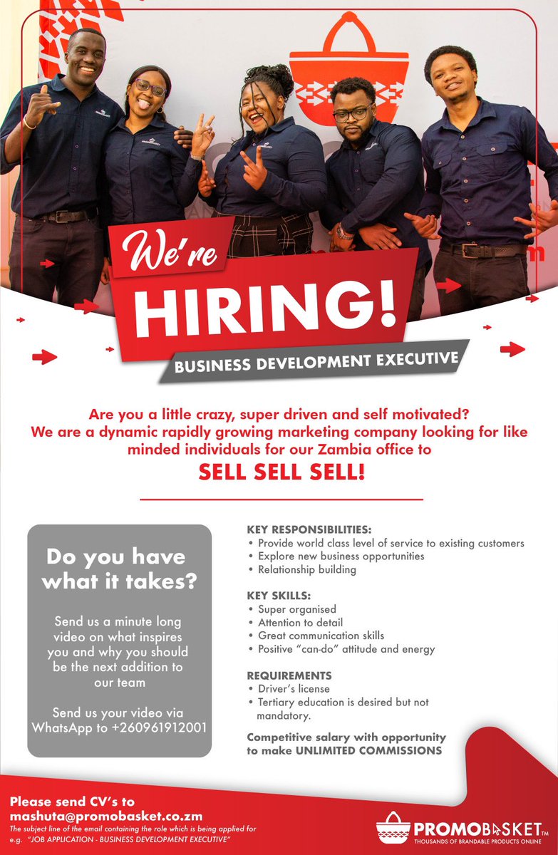 Employment Opportunity! Please share!