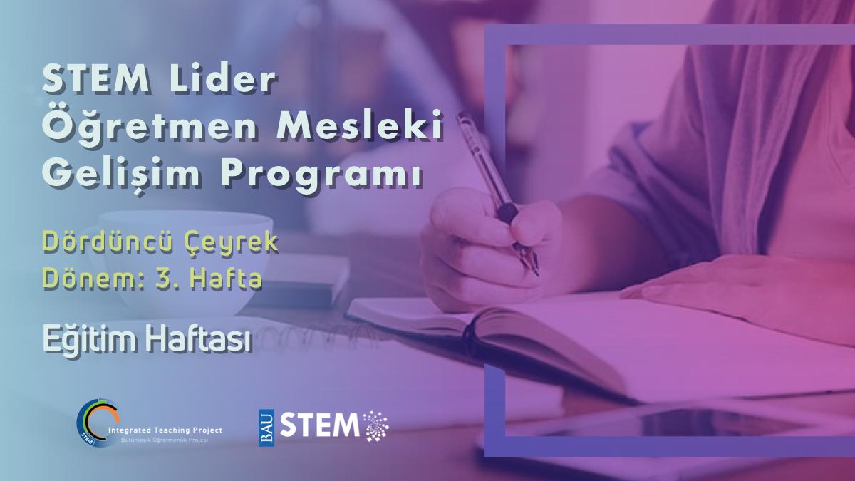 BAUSTEM's tweet photo. STEM Lider Öğretmen Mesleki Gelişim Programımızın 4. çeyrek 3. haftasındayız! STEM ders uygulamalarına örnek çalıştay serimizde bu hafta fikir geliştirme aşaması var! Verimli haftalar dileriz! #STEMgelecektir https://t.co/tnxMTilHe8