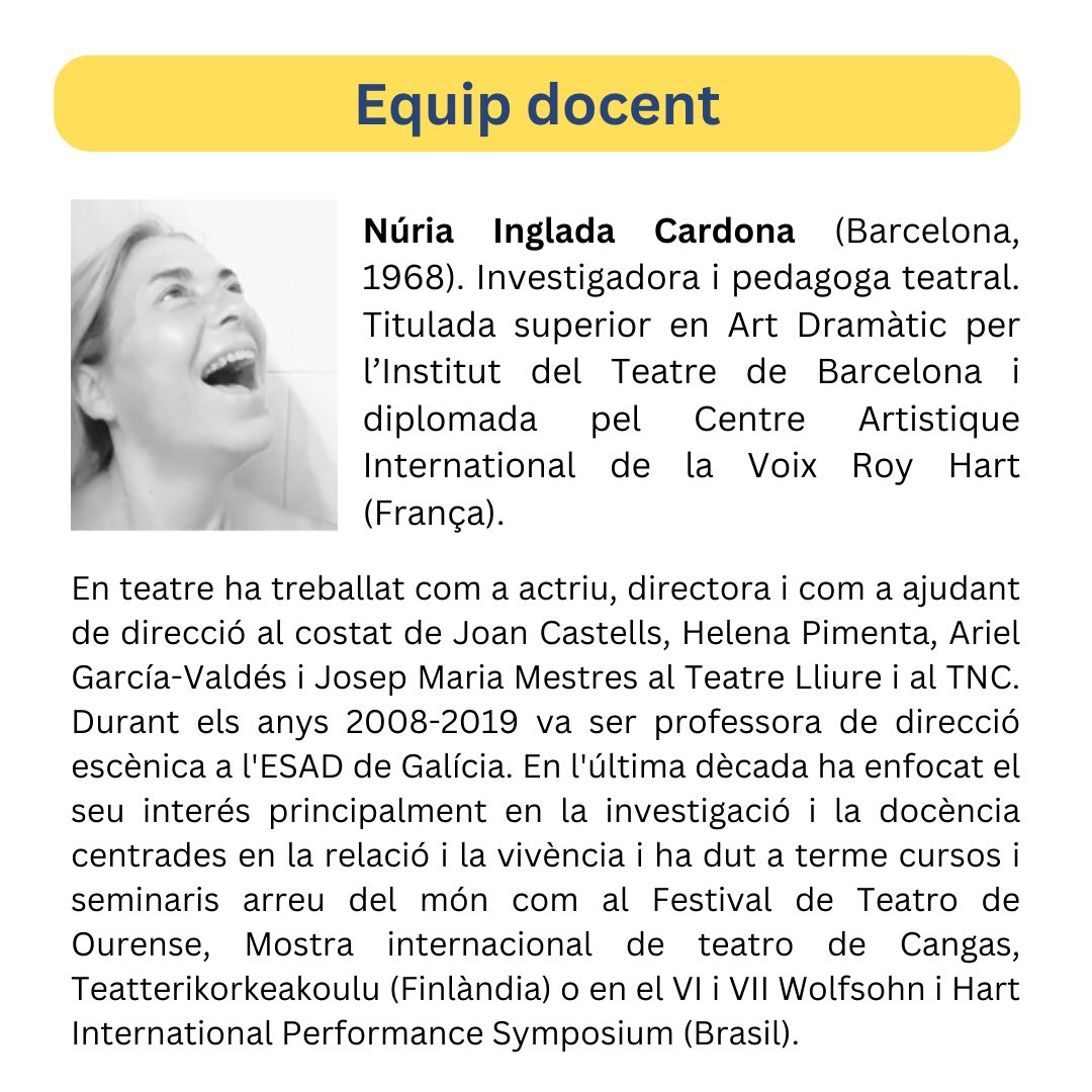 PontFlotant's tweet photo. Del 29 de maig al 3 de juny, Núria Inglada Cardona i Jesús Muñoz (Pont Flotant) impartiran aquest taller D'Improvisació vocal, a la Sala Flotant de València. https://t.co/wCcEMGhzva