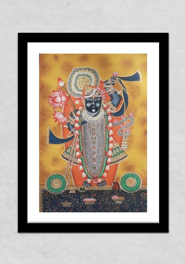 memerakisocial's tweet photo. Intricate lines, rich colours and a divine aura - Shehzad Ali Sherani's Pichwai Painting of Shreenath ji has it all! Experience the beauty of this spiritual masterpiece and be transported to a world of peace and harmony. https://t.co/uY2fbFC08O
#Art #MeMeraki #Krishna #Pichwai https://t.co/g4jYuXDJ6y