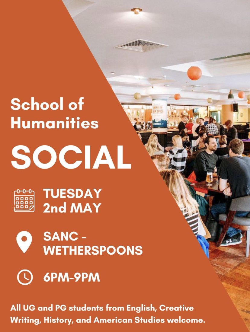 HullSoHPG's tweet photo. 📣 Tonight 📣

Last social of trimester 2. We hope to see lots of you there 🧡 https://t.co/hoy2AMRZut