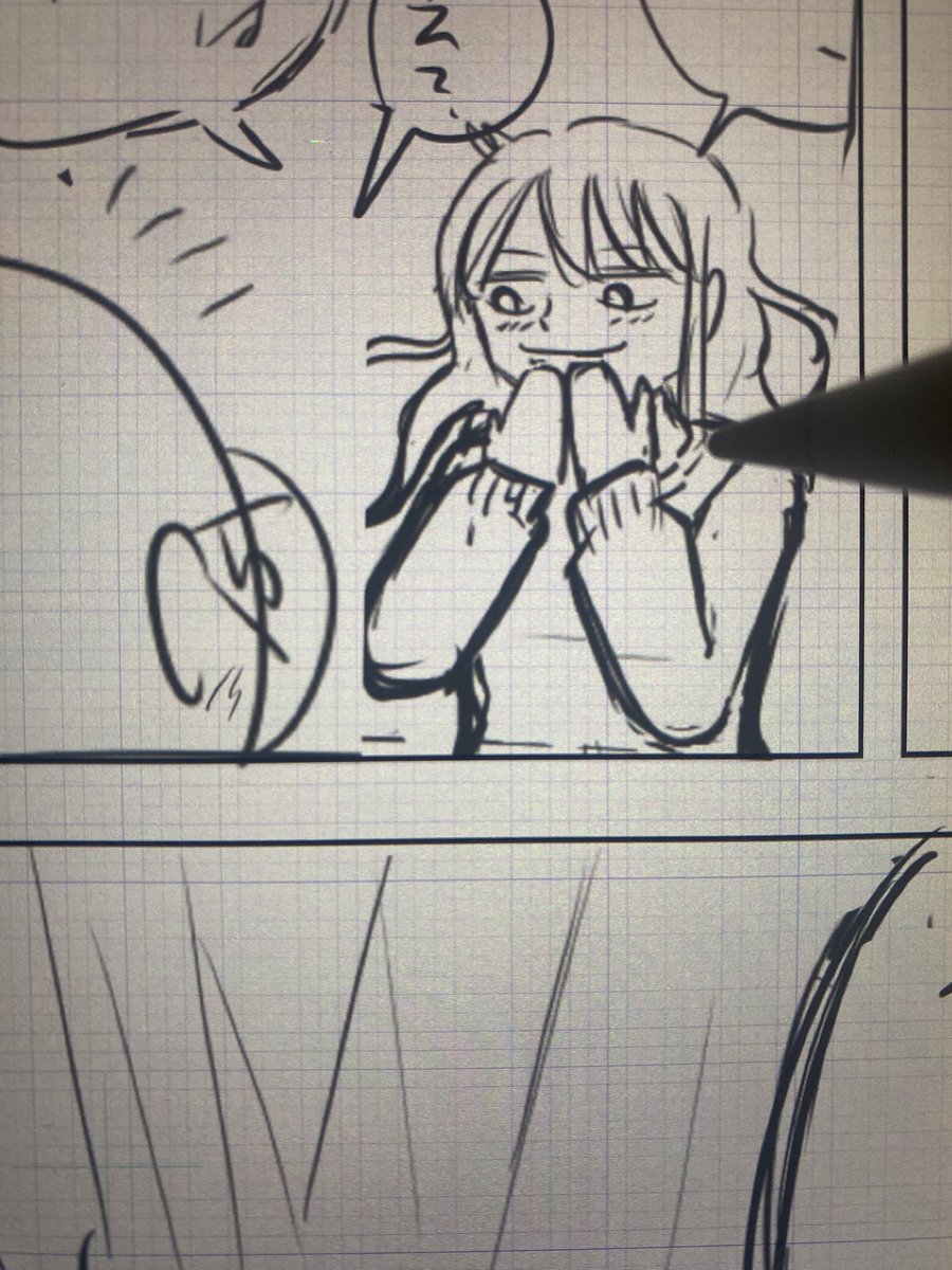 下描き出来た そろそろお妻が帰ってくるかな