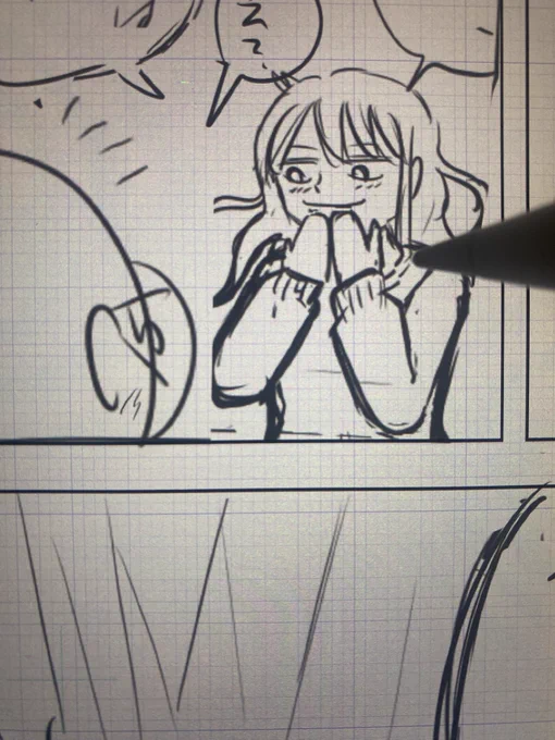 下描き出来た そろそろお妻が帰ってくるかな