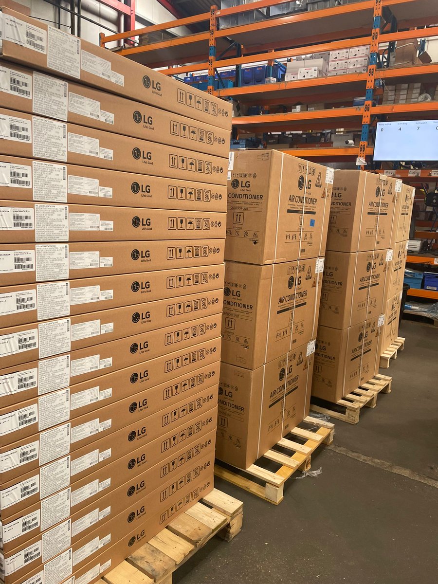 New LG Delivery in today.

Our warehouse team are waiting for your orders 💪.

Get in touch or pop into one of our branches for more infomation.