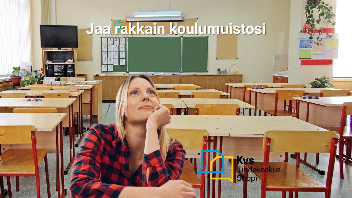 Aikuiskasvatus (@aikuiskasvatus) on Twitter photo Rakkain, kamalin #koulumuisto? Tule jakamaan se #tiedekeskus Sopen avoimissa ovissa torstaina 11.5.
Koordinaatit ➡️ tinyurl.com/Sivistysviikko
#sivistysviikko #TiedeskusSoppi #Soppi
<a href="/nina_hjelt/">Nina Hjelt</a> <a href="/Krandreasson/">Kristiina Andreasson</a> <a href="/KVS_fi/">Kvs-säätiö (Kansanvalistusseura sr.)</a> @marion_fields <a href="/HeidiKnen/">Heidi Kinnunen</a> <a href="/pekkasauri/">Pekka Sauri</a> @HanneleCantell @Af_riikka Rakkain, kamalin #koulumuisto? Tule jakamaan se #tiedekeskus Sopen avoimissa ovissa torstaina 11.5.
Koordinaatit ➡️ tinyurl.com/Sivistysviikko
#sivistysviikko #TiedeskusSoppi #Soppi
<a href="/nina_hjelt/">Nina Hjelt</a> <a href="/Krandreasson/">Kristiina Andreasson</a> <a href="/KVS_fi/">Kvs-säätiö (Kansanvalistusseura sr.)</a> @marion_fields <a href="/HeidiKnen/">Heidi Kinnunen</a> <a href="/pekkasauri/">Pekka Sauri</a> @HanneleCantell @Af_riikka
