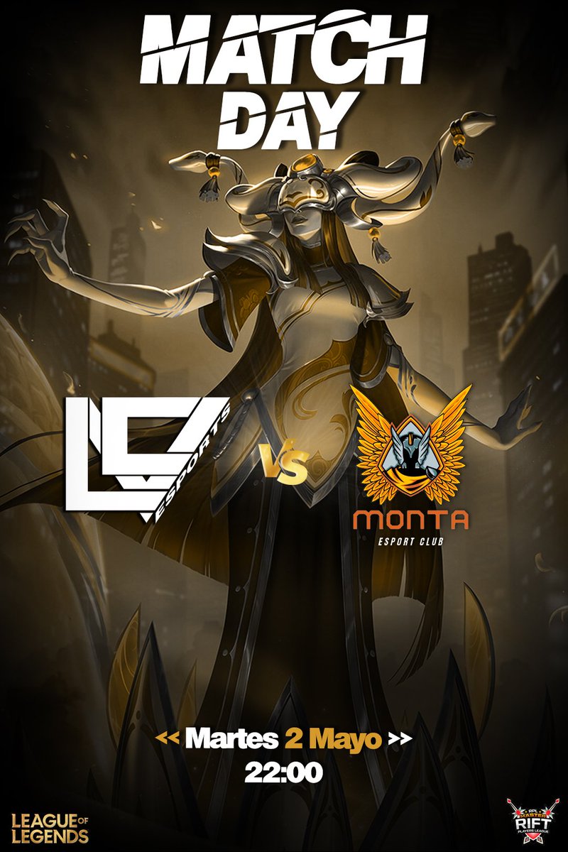 LCVeSports's tweet photo. 🔸League of Legends ▪️ #MasterRift🔸

Como ya es habitual de cada martes, volvemos con una jornada más en @RankedPlayers. 
Penúltima y muy importante para seguir en la lucha por el primer puesto.

🆚 @Montaclubacadem Promesas
📆 Martes 2 22:00h     
📺 Pendiente

#GoLCV https://t.co/xyfkvLssXu