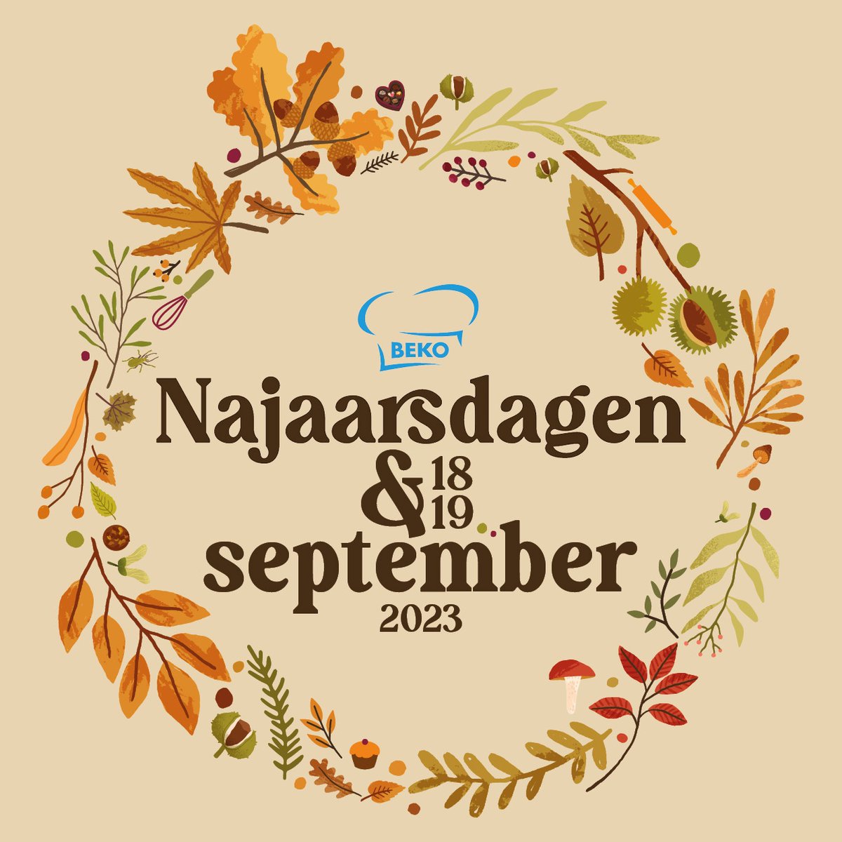Vlieg met ons mee het Najaar in op 18 &amp; 19 september 🤎🍃
Zet het in je agenda: bit.ly/Save-The-Date-…
#bekonajaarsdagen23 #hartvanholland #nijkerk #lekkerinkopendoen #bakkersbeurs #delekkerstebeursvannederland