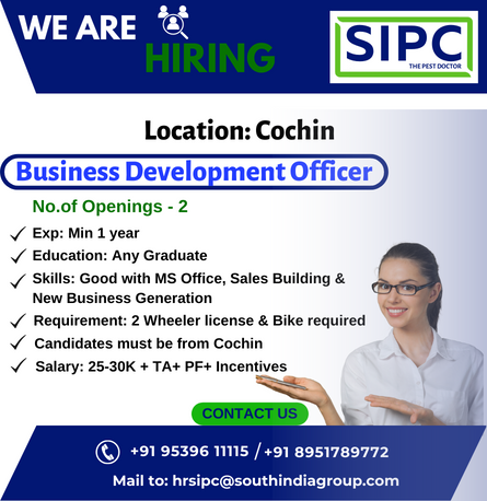 sipcpestcontrol's tweet photo. Apply now to join our dynamic team and help us take our business to the next level.
Call: +91 8951789772 / +91 95396 11115
https://t.co/lVLRlyaqtT
#hiring #businessdevelopment #opportunities #career #SIPC #pestcontrol #jobvacancies #jobopening #jobs #pestcontroljobs #jobsearch https://t.co/V2rXLcramJ