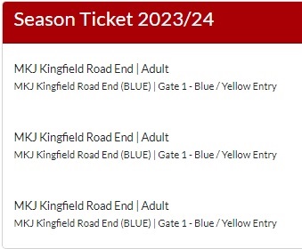 Season tickets 2023/24 ✔️