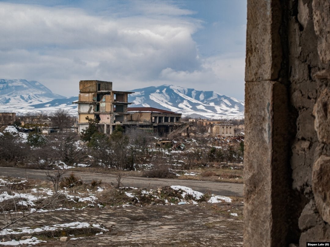 🇦🇿 This is Aghdam city of Azerbaijan. It remained under Armenian occupation for 30 years. Aghdam is called Hiroshima of the Caucasus

#Armenianoccupation #Armenianterrorism