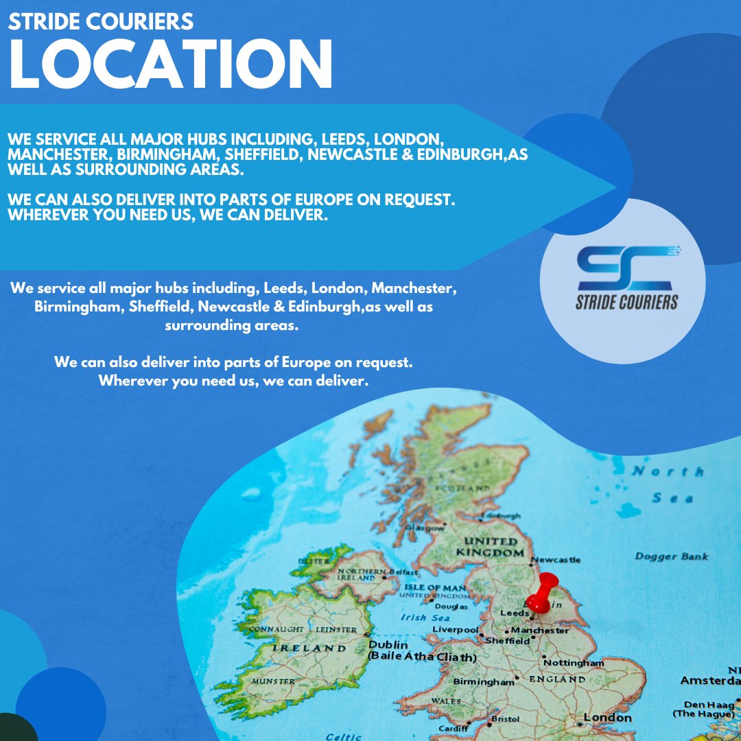 Stride Couriers is an Online Delivery Service which offer:
Fast Response 💨
Dedicated Same Day 🚚
All Size Goods 📦
On Time Delivery ⏰
Professional Service 👩‍💼

Contact us today on:
☎️0330 303 1756 or
📩Email us Enquiries@Stridecouriers.com

#courierservice #logisitics #haulage