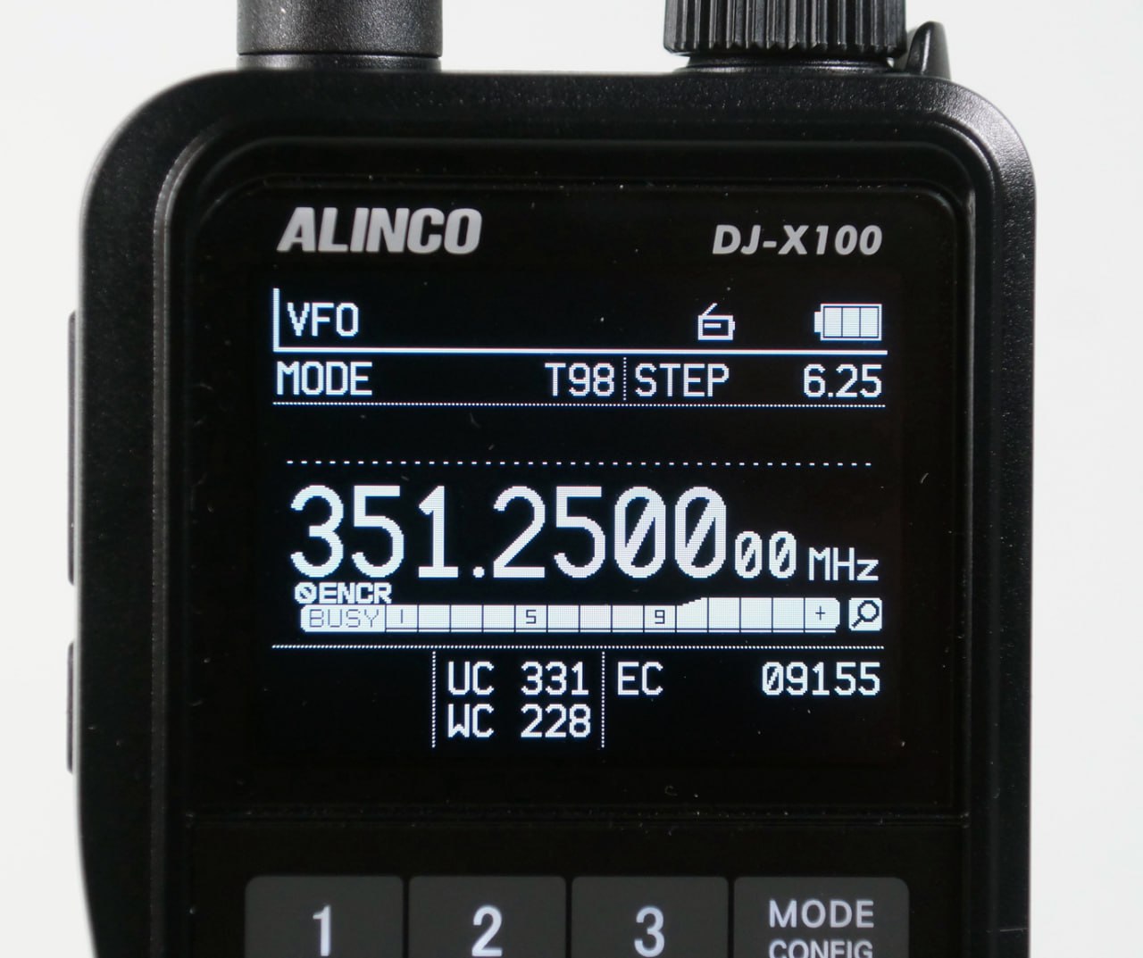 ALINCO DJ-X100 T61-TYPEX ICDU対応 拡張モード2 ALINCO DJ-X100 T61-TYPEX ICDU対応 拡張モード2