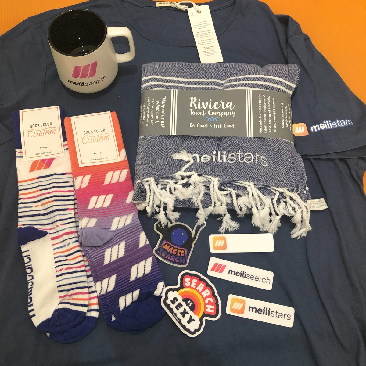 MIITON's tweet image. うちにもMeiliStarsグッズ届きましたー！

ARIGATO @meilisearch🥰

タオルかわええ

#meilisearch