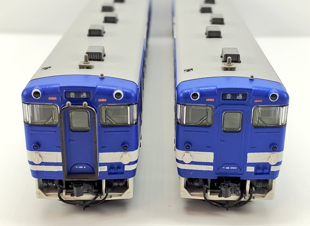 キハ48小浜色完成！車番は4/1004を選択。TOMIXキハ48広島色を塗り替え