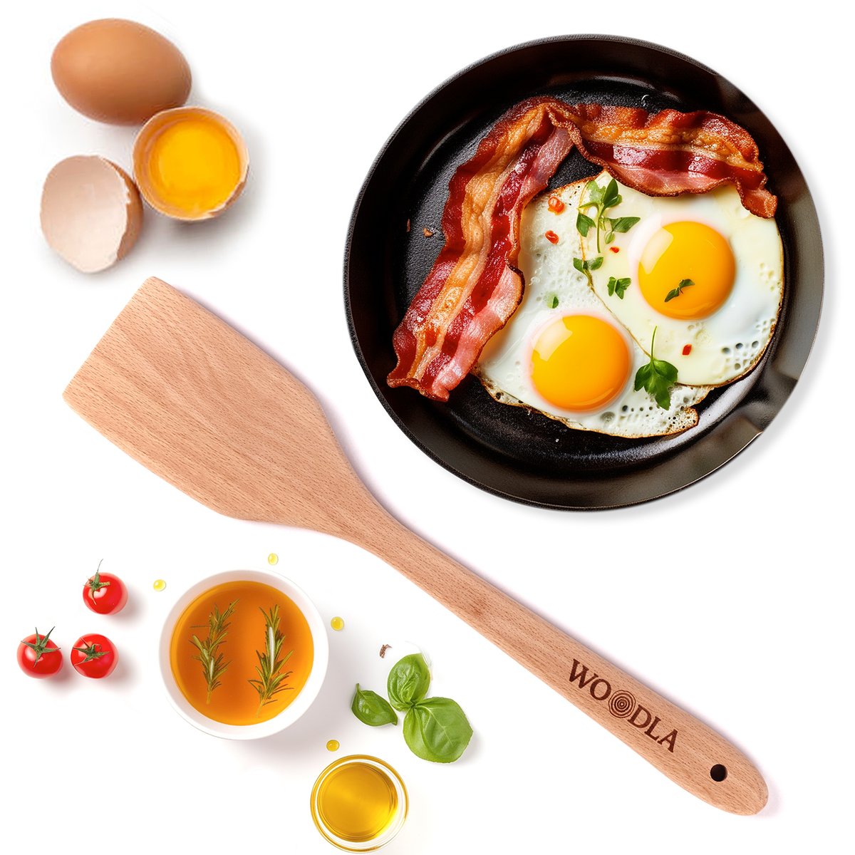WoodlaHome's tweet photo. Starting my day off right with sizzling bacon and fluffy scrambled eggs cooked to perfection on my trusty wooden spatula frying pan 🍳🥓 #breakfastgoals #woodenkitchenware #eggsandbacon #morningritual https://t.co/YjFhFfqGuJ