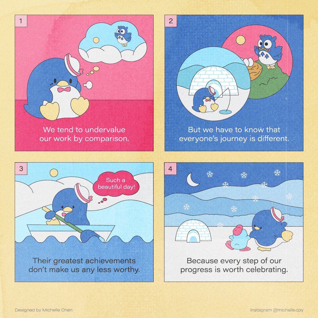 michellemcpy's tweet image. Every step of our progress is worth being noticed and celebrated!! ❤️🌈 (ft. tuxedo sam)