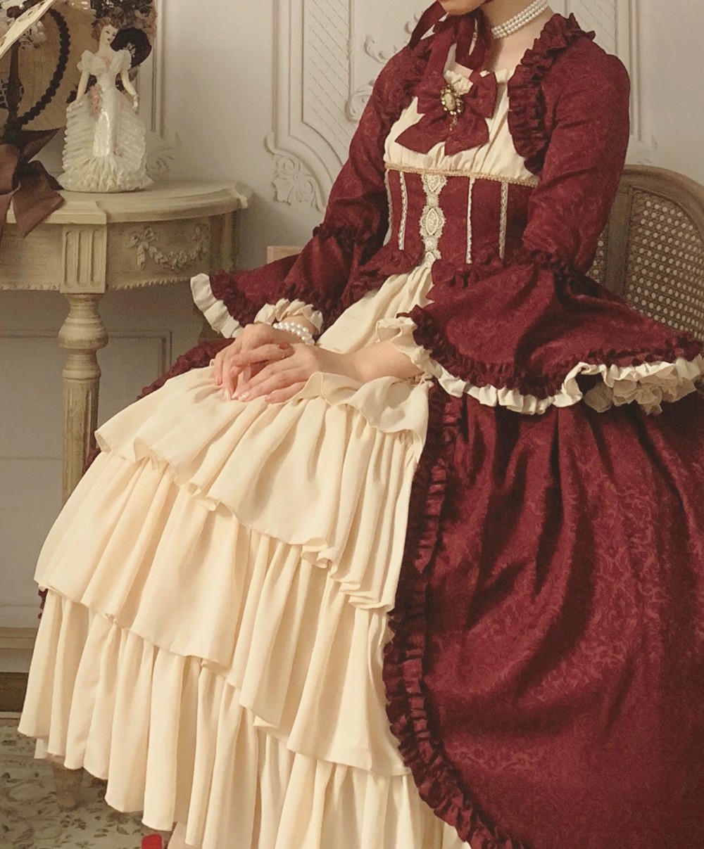 受注予約~6/30】Victorian Doll ワンピース(2XL-4XL)【Henrietta