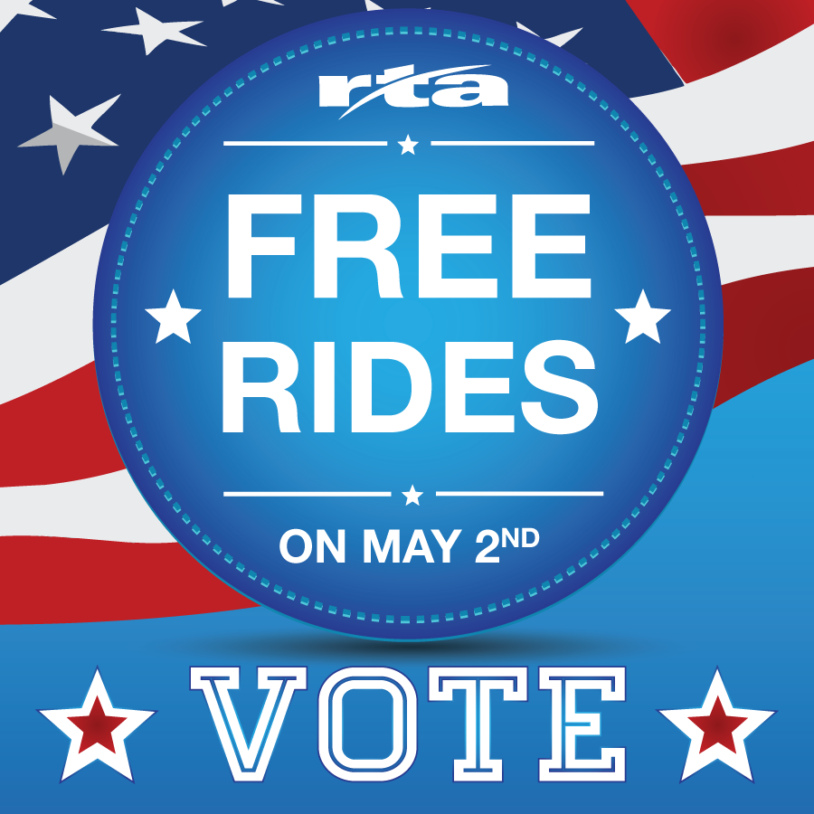 GDRTA's tweet photo. To ensure access for everyone who chooses to exercise their right to vote in Ohio's primary election, RTA is providing FREE rides today. https://t.co/o5xBkfo6zM