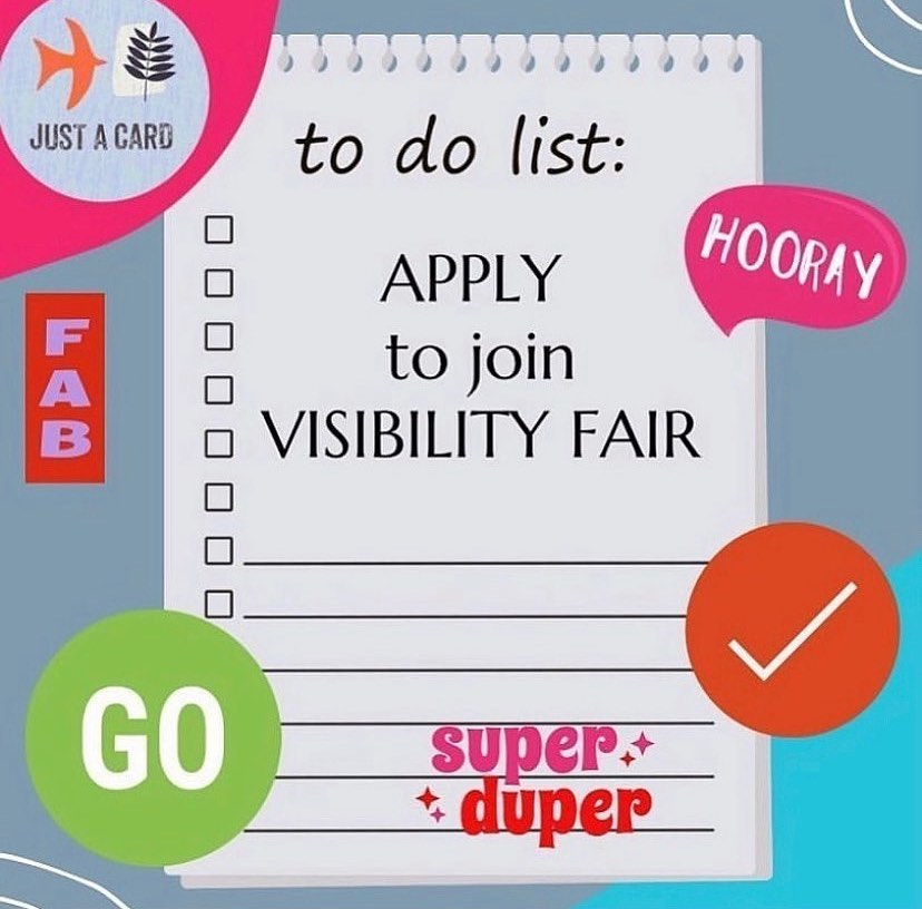 Great to see more applications for VISIBILITY FAIR (10-16 June) coming in - have you applied yet?! Remember to get in quick - places are limited, and applications close THIS FRIDAY 5 May. Details and application form on JUSTACARD.ORG #justacard #smallbusiness #handmade