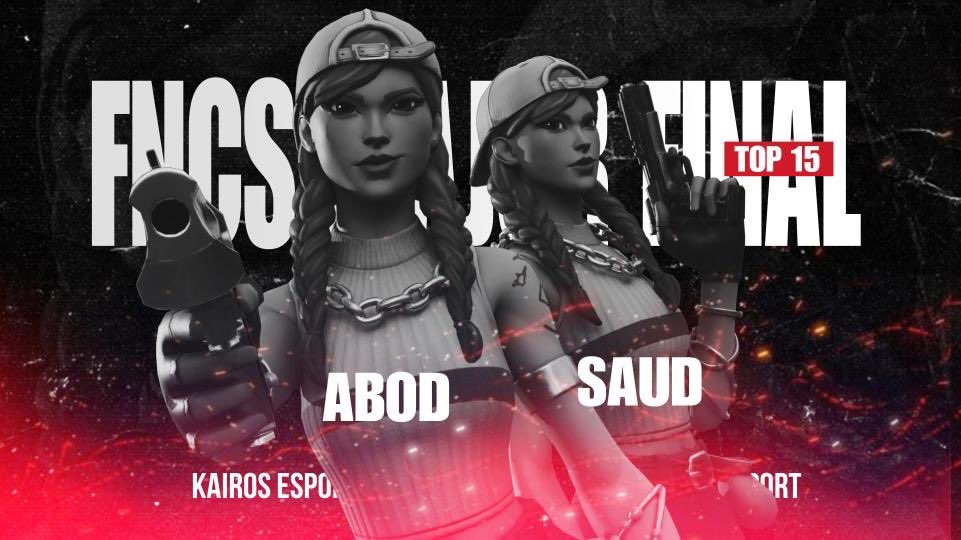 congratulations to our players for their outstanding performance in fncs major cup finals 🔥😍

Top #15 
Kairos <a href="/fn_abod/">AbodFN</a> 
Kairos @vRateSaud 

#kairosarehere
