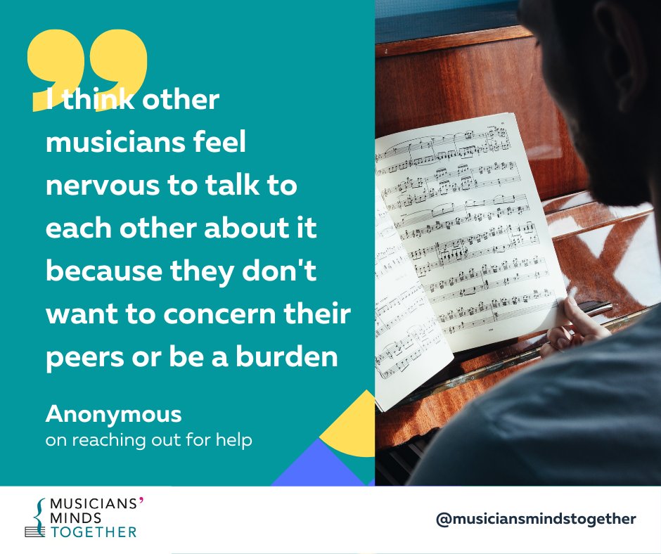 Real testimonials from real musicians. Mental health doesn't need to be put on the back foot. Here at Musicians Minds Together we aim to be able to change this through our educational programmes.
For more information:
musiciansmindstogether.org/education