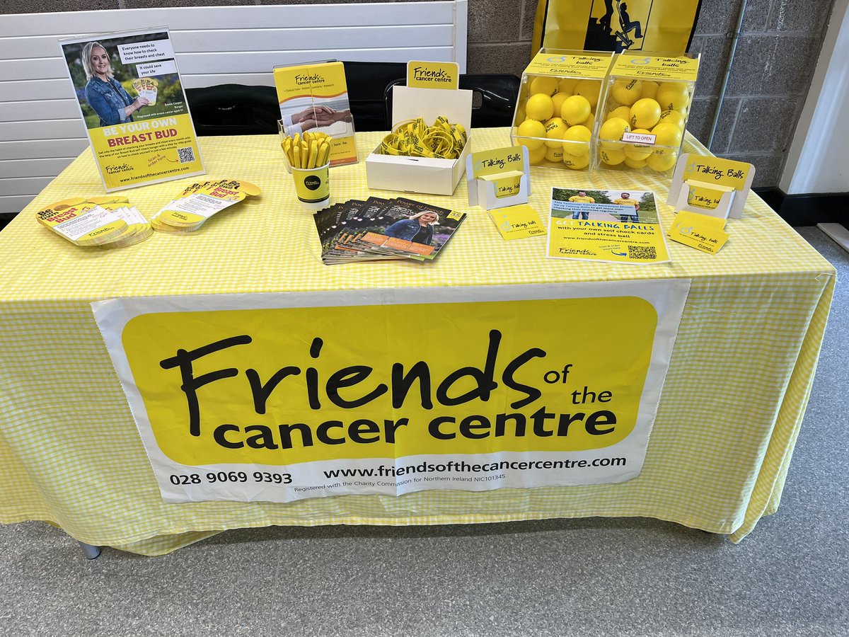 FriendsCCNI's tweet photo. We’re ready to go @NRCCollege Health & Wellbeing Fair - come along between 10-12 today to pick up our #BreastBud and #TalkingBalls awareness tools! https://t.co/NCRw1vEUlF
