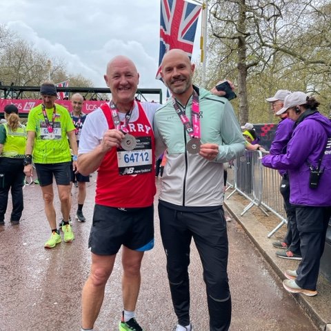 Incredible! Another #LondonMarathon completed – congratulations Danny and Garry. Thank you for your fantastic efforts and support 👏❤️
