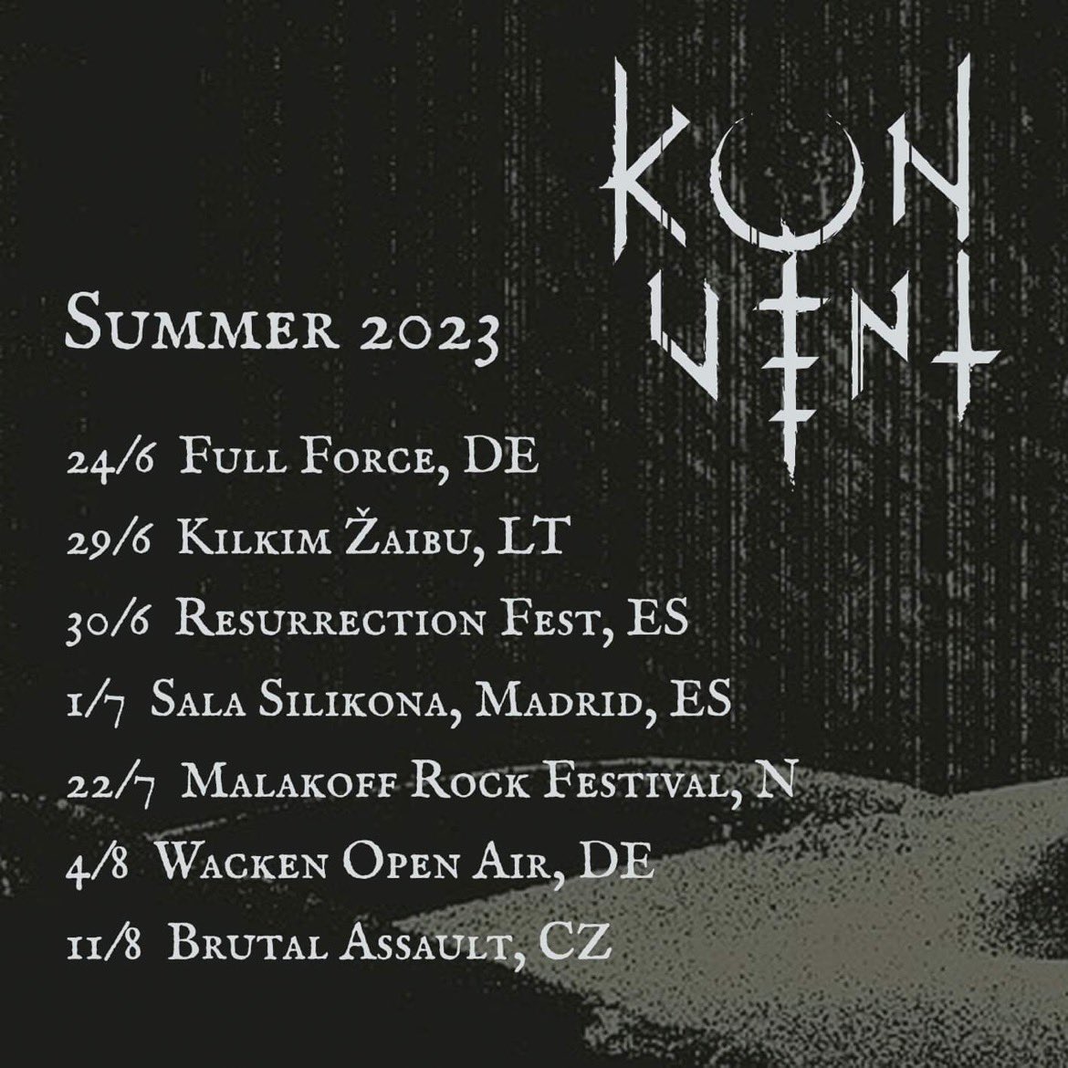 Summer 2023 🖤 

Where will we see you? 

🇪🇸🇩🇪🇳🇴🇨🇿🇱🇹
