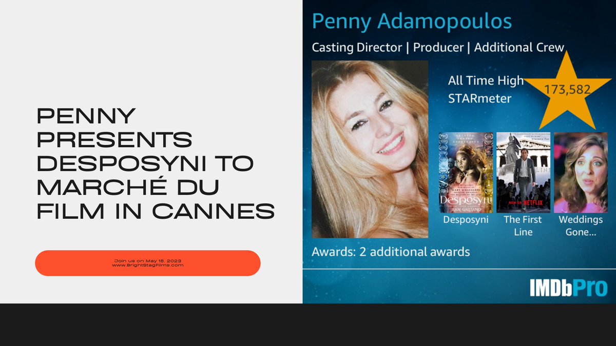 I’m super excited to announce that I’m presenting #desposynimovie to #marchedufilm in #cannes2023