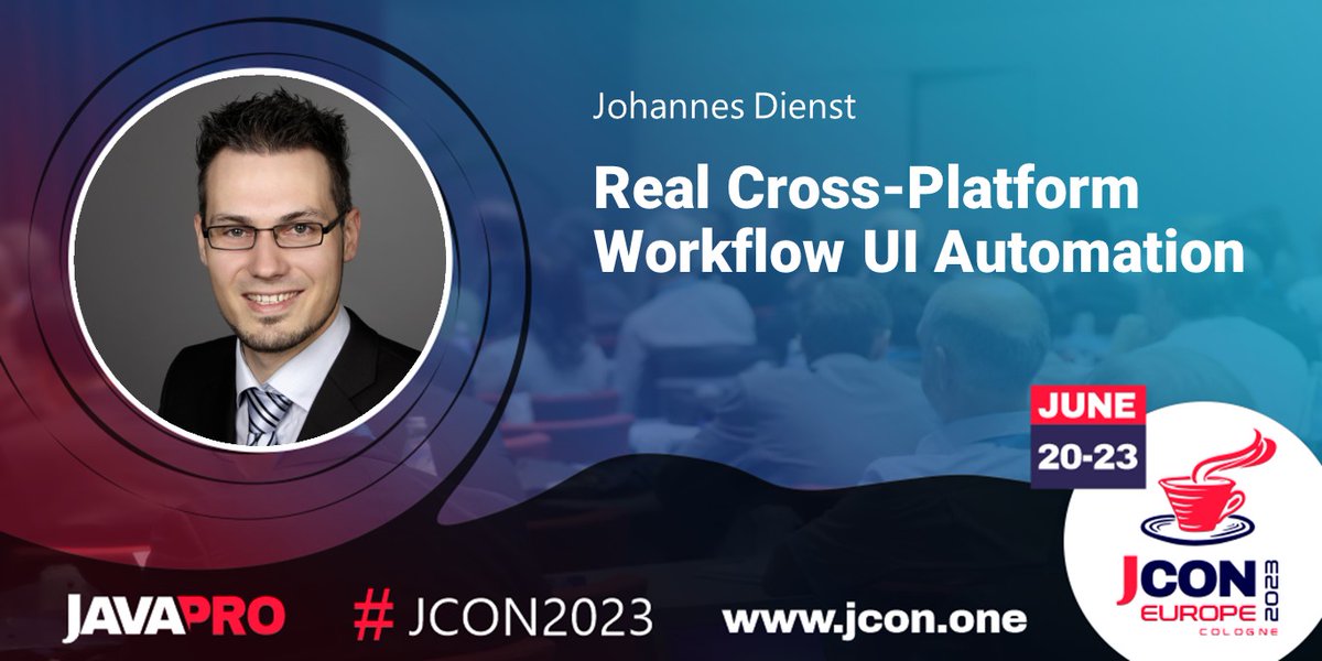 See <a href="/JohannesDienst/">Johannes Dienst</a> at #JCON2023 in Cologne talks about 'Real Cross-Platform Workflow UI Automation'

Testing workflows that span multiple applications and platforms is a challenging task. …

Get your  free #JUG Ticket: jcon.one

#UITesting