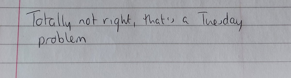 RaesideRose's tweet photo. Looking at my work brain notebook and seeing that I've left a Problem for myself 🥲 https://t.co/KlMSX0hAUE
