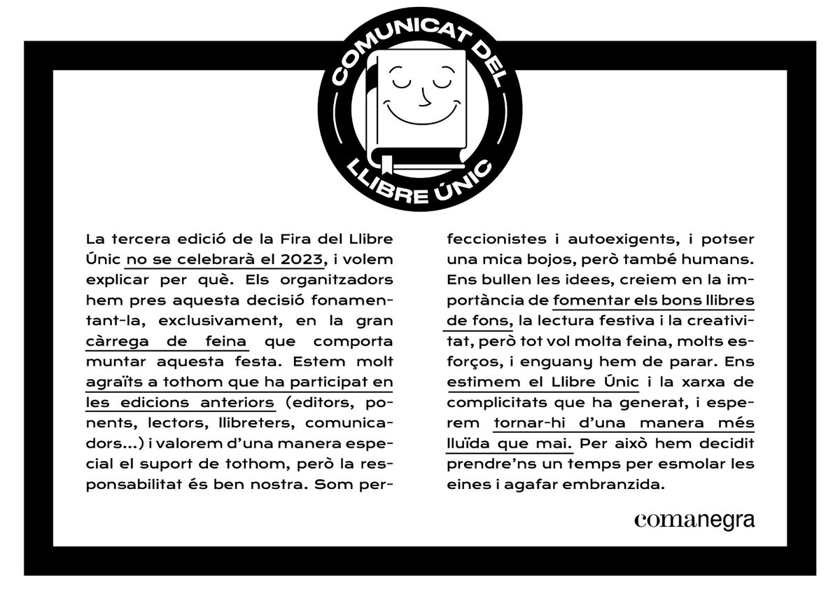 Editorial Comanegra tweet media