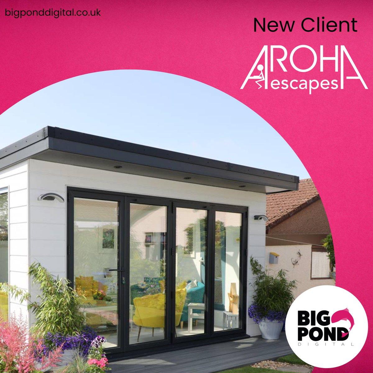 We'd like to welcome Aroha Escapes, our new client.
Based in Stevenson, they specialise in garden rooms and modular buildings. We look forward to getting stuck in.
Head over to their site:
arohaescapes.co.uk

#modularbuilding #modularconstruction #gardenrooms #gardenoffice