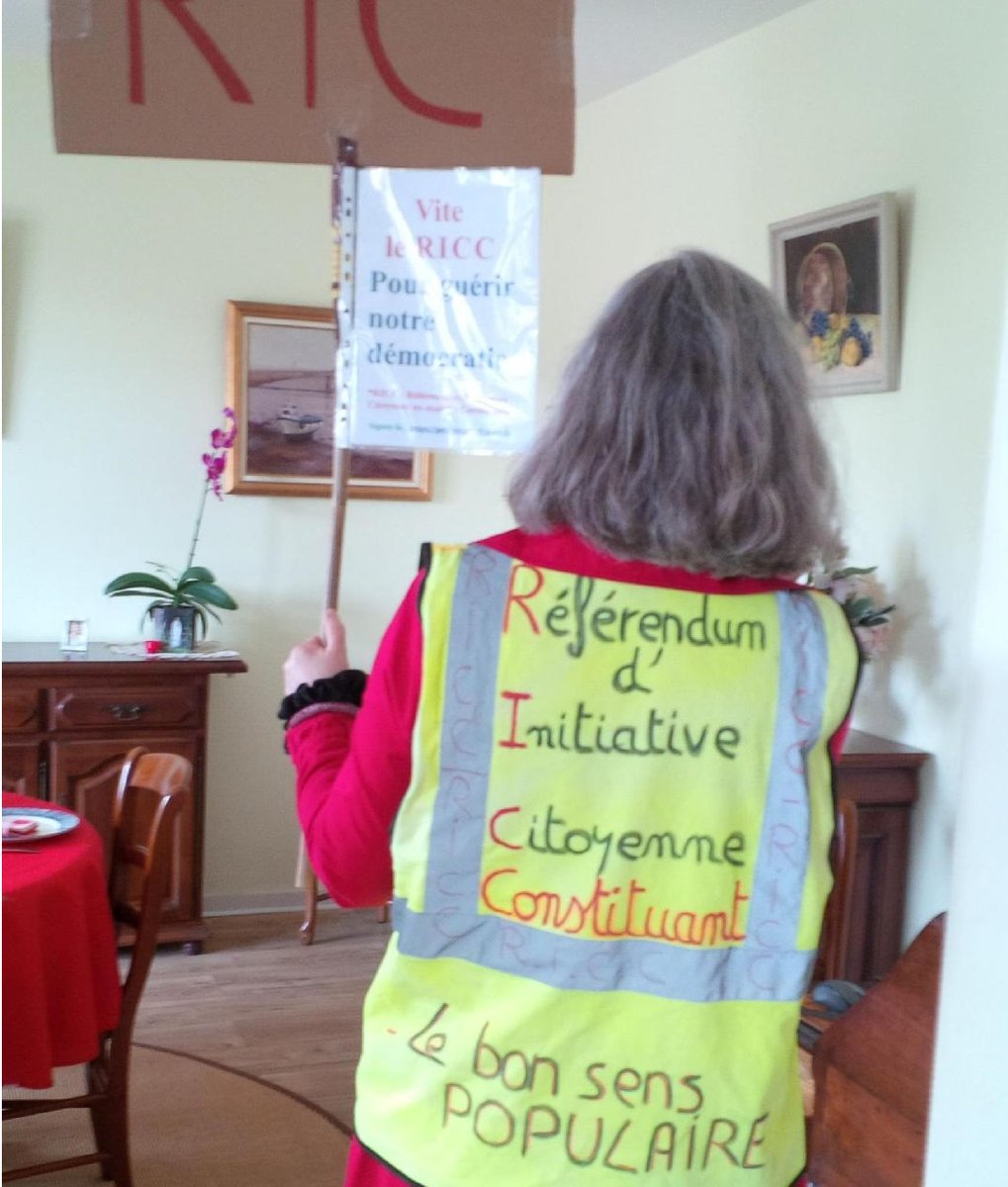 Gaël du 87 en #manif le 1er mai ! Envoyez vous aussi vos gilets pour le #RIC au MCP 📷