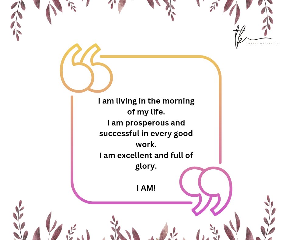 ThrivewithKayla's tweet photo. Daily declarations remind us not to sell ourselves for cheap in the course of life no matter what.

Be bold, affirm who you are!

#TuesdayDeclaration
#ThriveWithKayLA
#ThriveTogether
#Thrive https://t.co/TNQtAwVecW