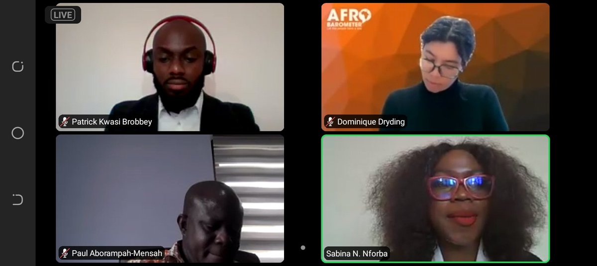 Glad to be participating at the ongoing webinar of @AU_YouthEnvoy focused on Building a Stronger Democracy: Youth, Technology & Political Engagement in Africa.

#Tech4Gov #DigitalActivist