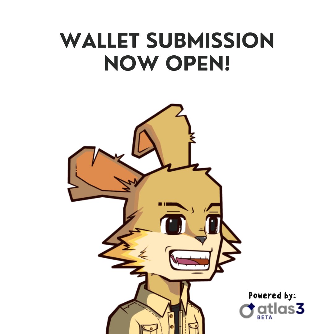 WALLET COLLECTION IS NOW UP! 🥕
Powered by Atlas - <a href="/BlocksmithLabs/">Blocksmith Labs</a> 

- OGs &amp; Long Tooths (Guaranteed Mint) can now submit their wallets. 
- Guaranteed mint spots FULL.🙂

Ps. Let's turn back time to 2021 on mint day.😏

Submit below your wallets here. 👇
atlas3.io/project/bunniez