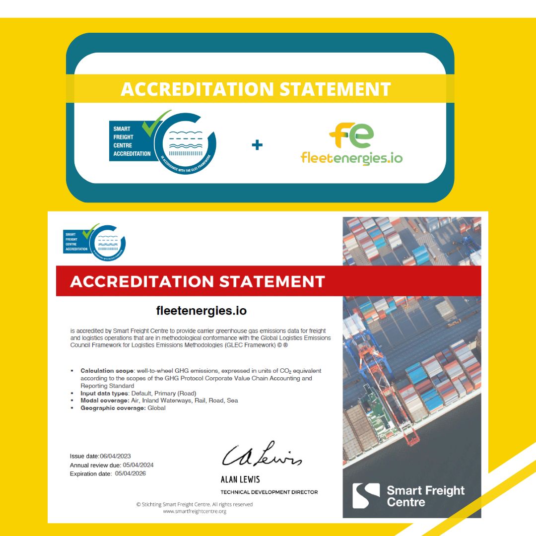 Delighted to share that we've successfully assisted @fleetenergies in becoming accredited by the Smart Freight Centre
This milestone allows them to provide real-world CO2e emission measurements for freight and logistics operations, all by following the #GLECFramework methodology