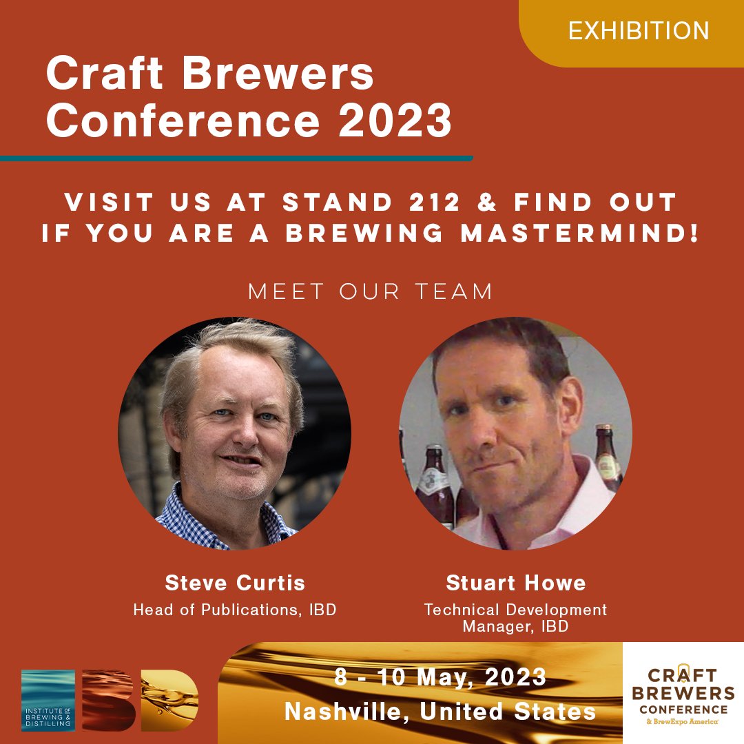 CIBDHQ's tweet photo. Visit us at stand 212 and complete the brewing mastermind test to win a free brewing course at the Craft Brewers Conference 2023 in Nashville, U.S.!
#CraftBrewersCon #CBC #craftbeer #development #USA #brewing #brewingcourse #brewer https://t.co/UxX8QSvsHq