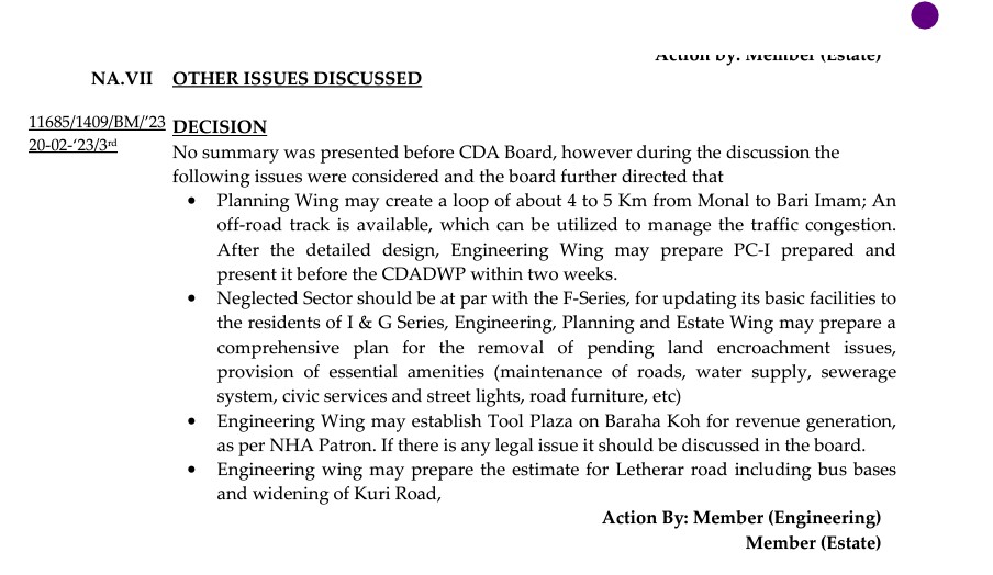 umayrsahlan's tweet image. I fail to understand how the people in power can only think of cars and not about the environment. @CDAthecapital has decided to build a road from Monal to Bari Imam on an offroad track."To help congestion", well don't let the congestion happen. Limit traffic to #MHNP #Islamabad