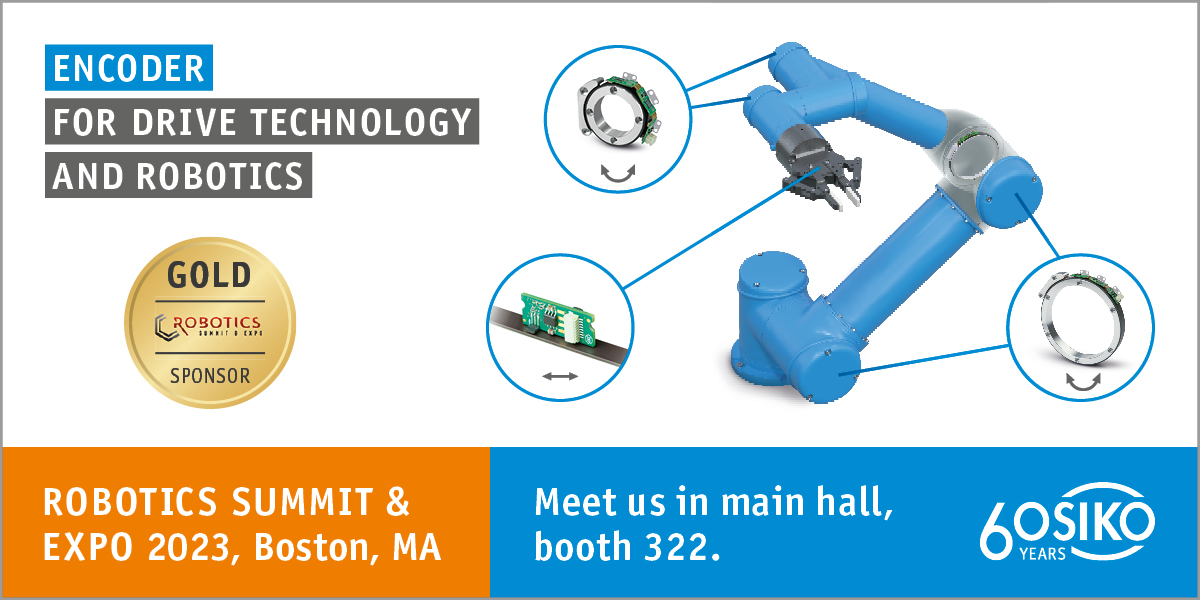 SIKOglobal's tweet image. @Robotics_Summit, May 10 - 11, 2023 📌🗓

Find out about #SIKO's solutions in the field of magnetic #Encoders for #DriveTechnology and #Robotics at the Robotics Summit &amp;amp; Expo in #Boston, MA, USA